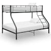 vidaXL narivoodi raam, must, metall, 140 x 200 cm / 90 x 200 cm