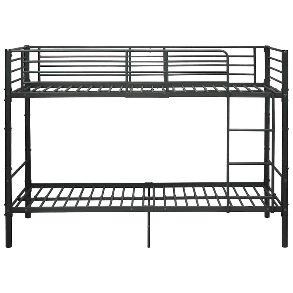 Bunk Bed Black Metal 90x200 Cm VidaXL 14 width=274