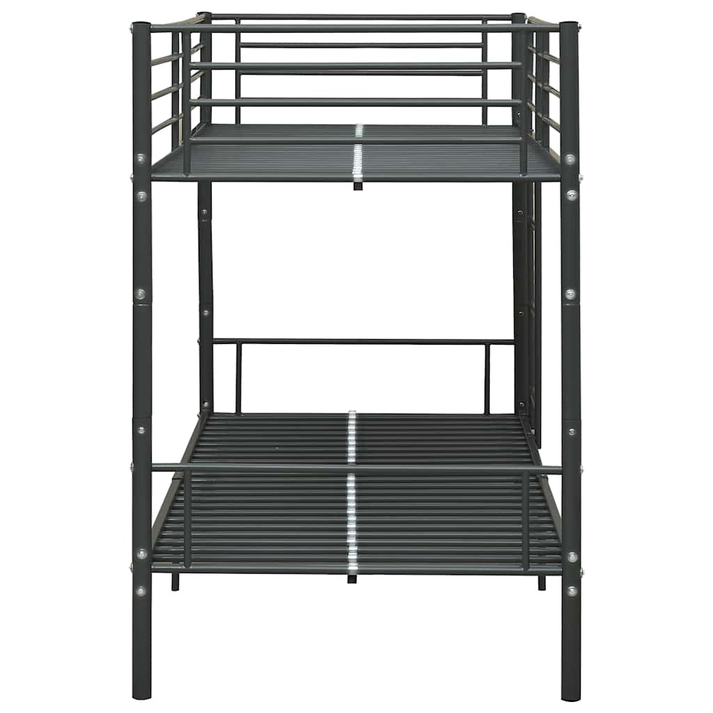 Bunk Bed Black Metal 90x200 Cm VidaXL 15 width=274