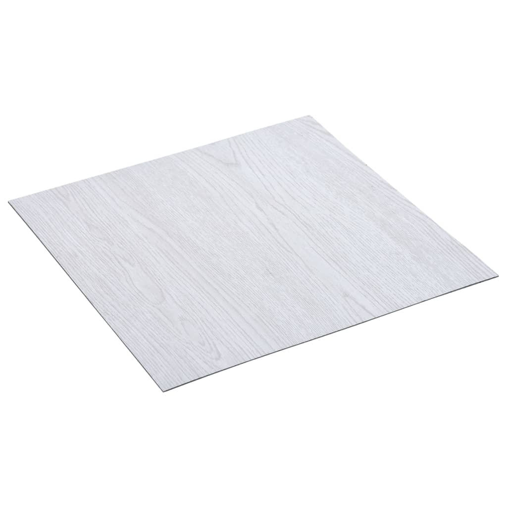Fehér öntapadó PVC padlólapok 5,11 m² 