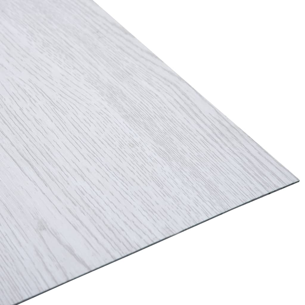 Fehér öntapadó PVC padlólapok 5,11 m² 