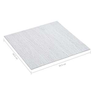 Podlahová prkna 5,11 m² 55 pcs PVC Bílá dřevo - obrázek 6