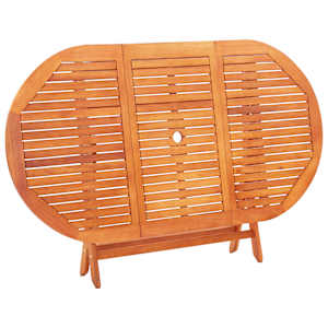 Skládací zahradní stůl 160 x 85 x 74 cm masivní eukalyptus - obrázek 4