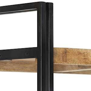 Knihovna s 5 policemi 90x30x180 cm masivní mangovníkové dřevo - obrázek 4