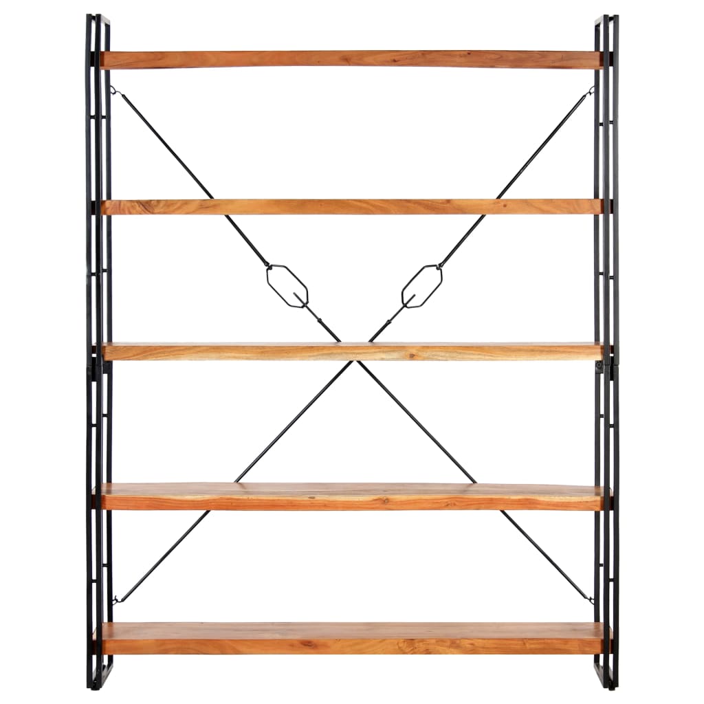 

vidaXL Boekenkast met 5 schappen 140x30x180 cm massief acaciahout