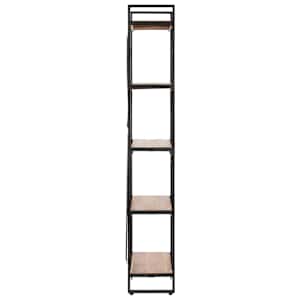 Knihovna s 5 policemi 90x30x180 cm masivní akáciové dřevo - obrázek 3