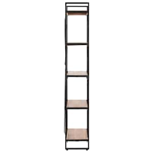 Knihovna s 5 policemi 60 x 30 x 180 cm masivní akáciové dřevo - obrázek 3