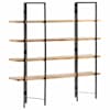 vidaXL 4 riiuliga raamaturiiul 160 x 35 x 160 cm toekas mangopuit