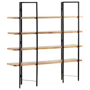 vidaXL 4 riiuliga raamaturiiul 160 x 35 x 160 cm toekas mangopuit