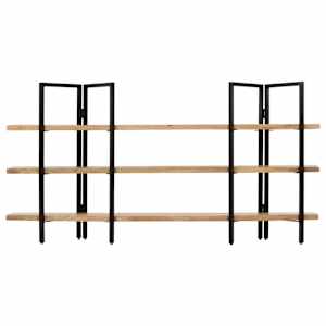 vidaXL Biblioth&egrave;que &agrave; 3 niveaux 160x31x80 cm Bois de manguier massif
