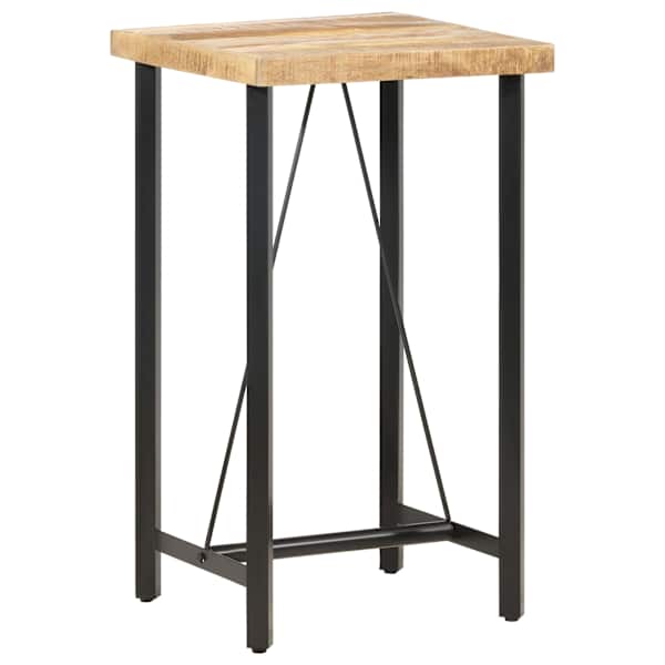vidaXL baarilaud, 60 x 60 x 107 cm, toekas t&ouml;&ouml;tlemata mangopuit