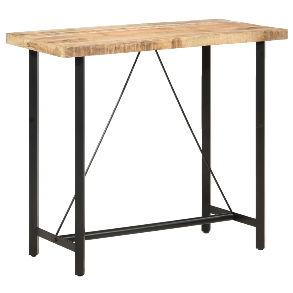 

vidaXL Bar Table 47.2"x22.8"x42.1" Rough Mango Wood