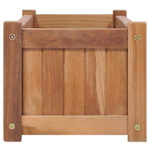 Vyvýšený záhon 100 x 30 x 25 cm masivní teakové dřevo - obrázek 4