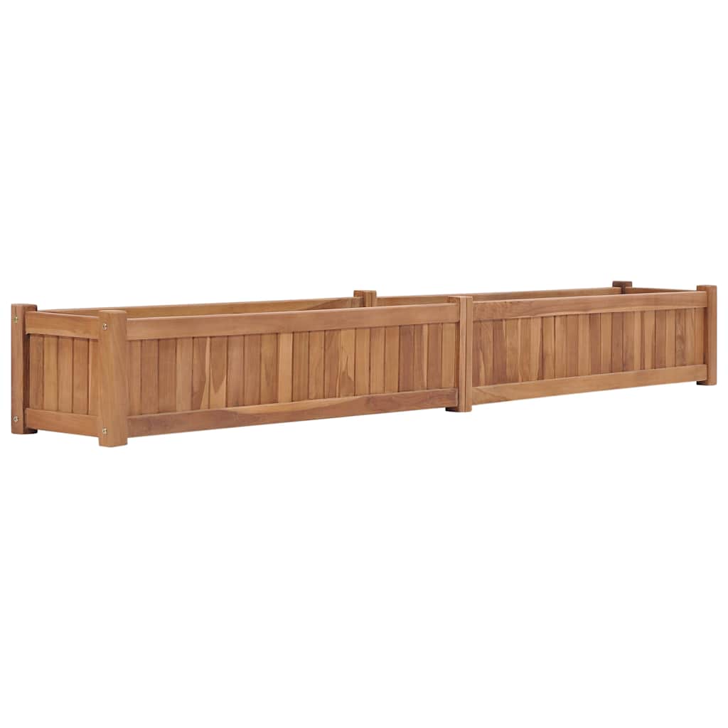 vidaXL Vyvýšený záhon 200 x 30 x 25 cm masivní teakové dřevo