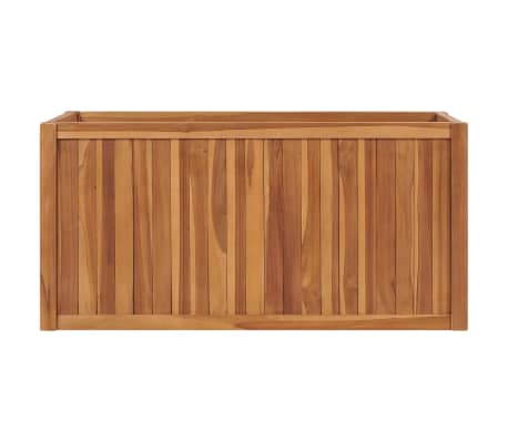 vidaXL Lit sur&eacute;lev&eacute; 100x50x50 cm Bois de teck solide
