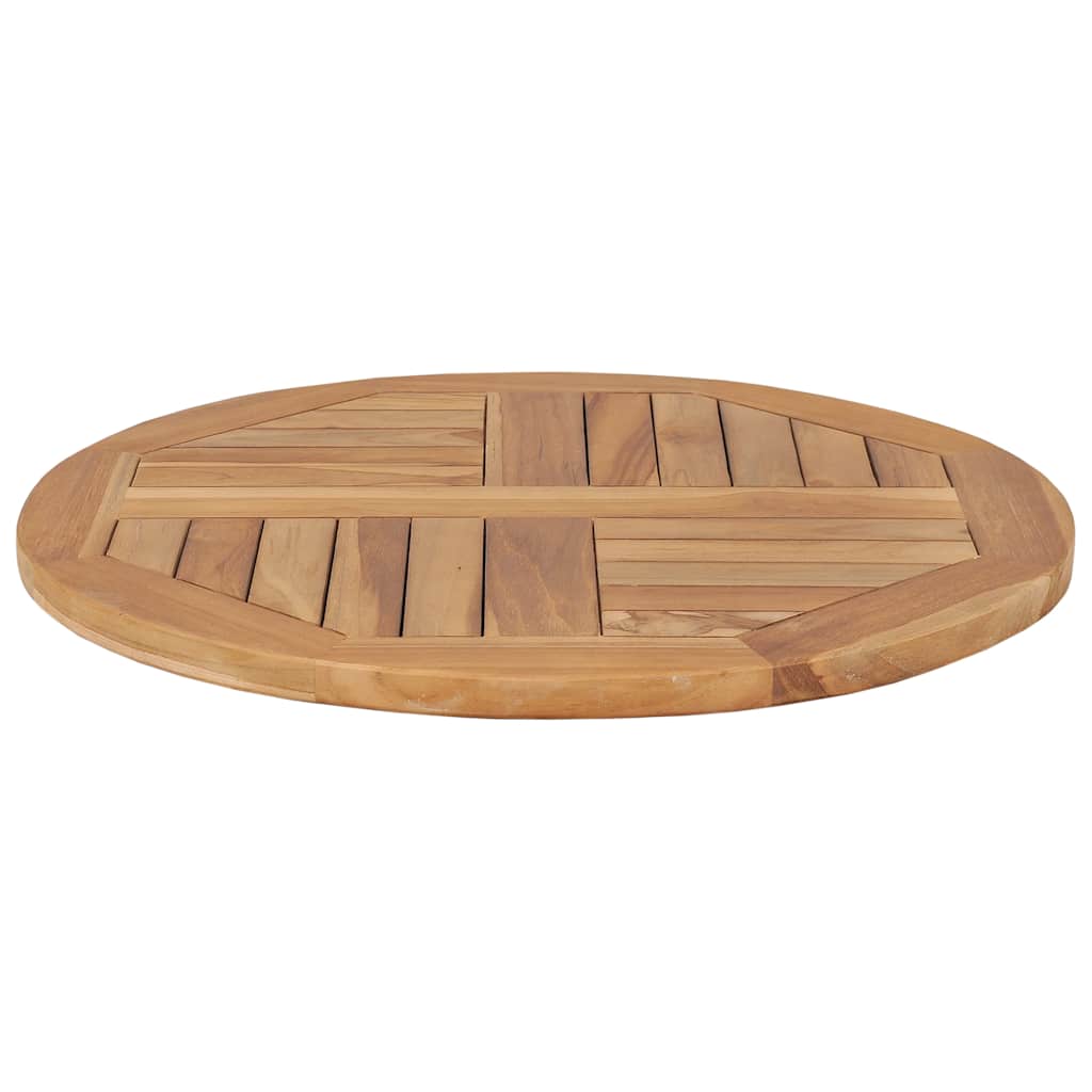 vidaXL Stolní deska masivní teakové dřevo kulatá 2,5 cm 60 cm