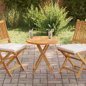 Mizna plošča iz trdne tikovine okrogla 2,5 cm 60 cm