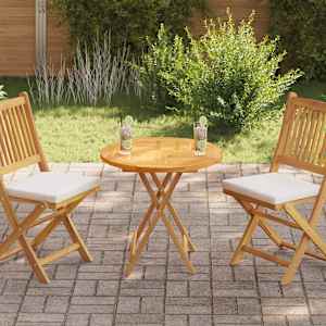 Mizna plošča iz trdne tikovine okrogla 2,5 cm 70 cm