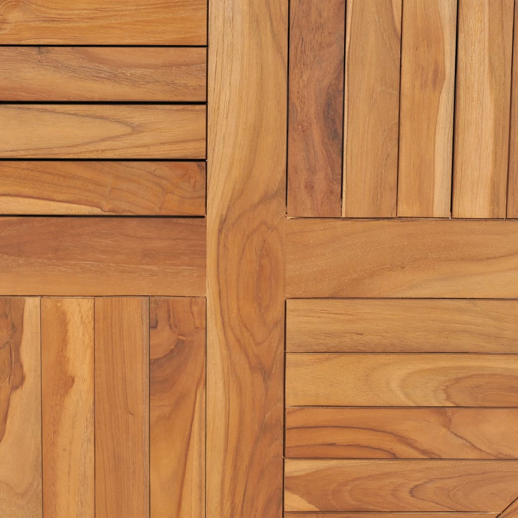 Stolní deska masivní teakové dřevo kulatá 2,5 cm 80 cm