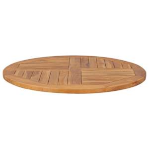 Stolní deska masivní teakové dřevo kulatá 2,5 cm 80 cm - obrázek 4