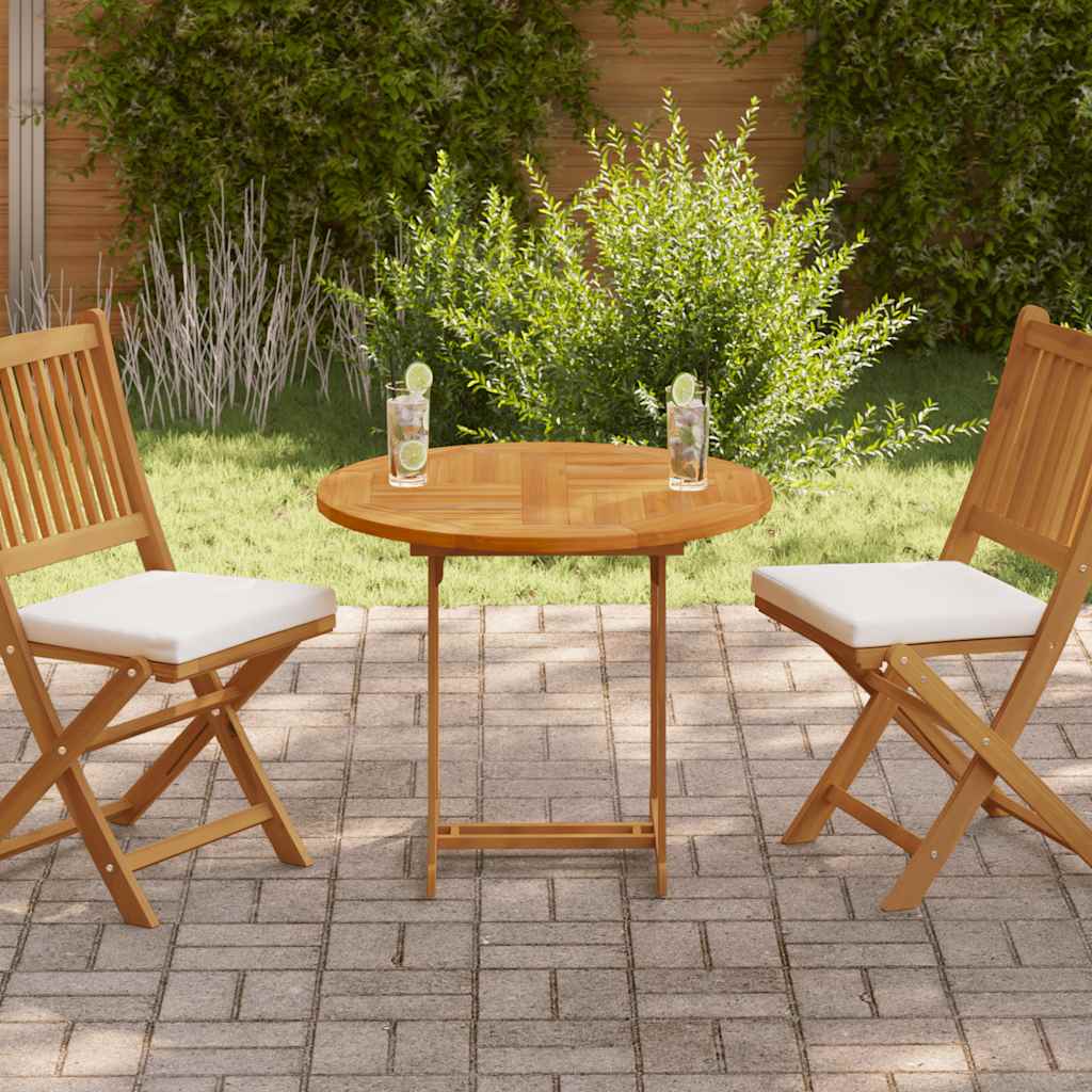 Thumbnail - vidaXL Tischplatte Massivholz Teak Rund 2,5 cm 80 cm