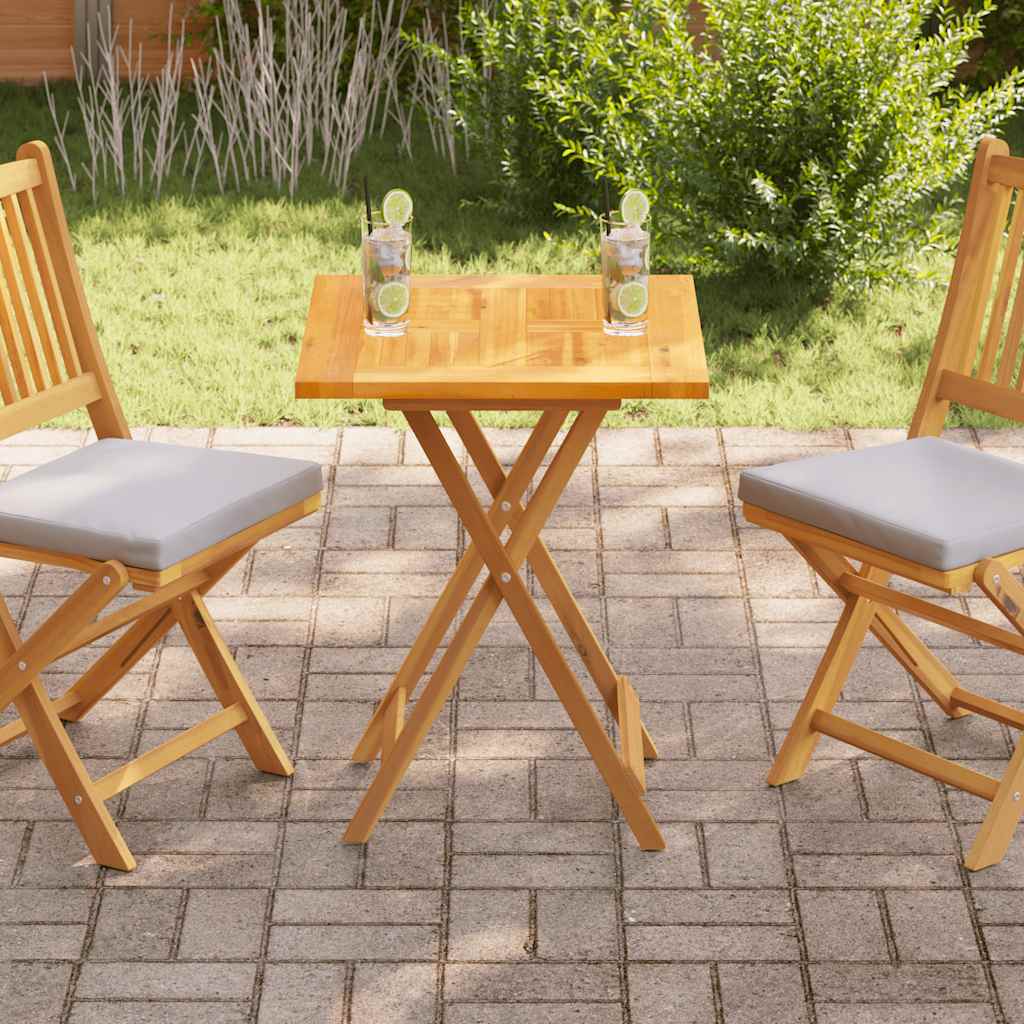 vidaXL Tischplatte Massivholz Teak 60×60×2,5 cm