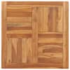 vidaXL lauaplaat, tiikpuu, kandiline, 70 x 70 x 2,5 cm