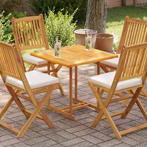 Mizna plošča iz trdne tikovine 70x70x2,5 cm