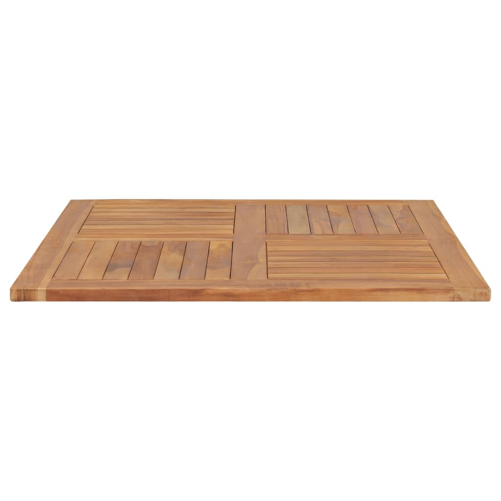 Tischplatte Massivholz Teak Quadratisch 90×90×2,5 cm | Stepinfit.de