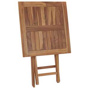 Skládací zahradní stolek 60 x 60 x 75 cm masivní teakové dřevo - obrázek 5
