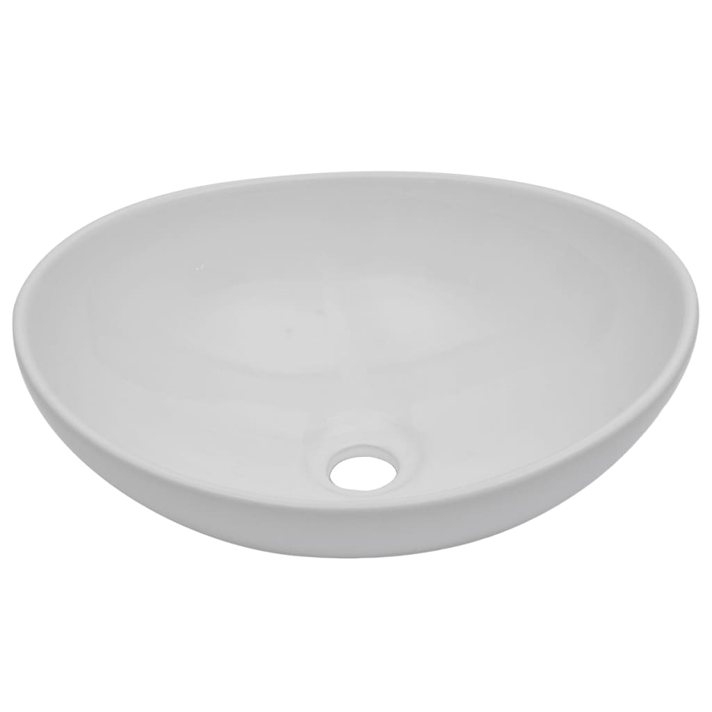 vidaXL Set Mobili da Bagno 2 pz Ceramica Bianco