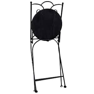 3dílný mozaikový bistro set keramický modro-bílý - obrázek 4