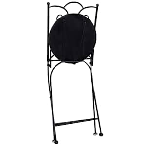 3dílný mozaikový bistro set keramický černobílý - obrázek 7