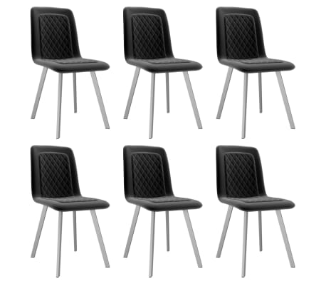 vidaXL Esszimmerstühle 6 Stk. Schwarz Samt vidaXL Esszimmerstühle 6 Stk. Schwarz Samt