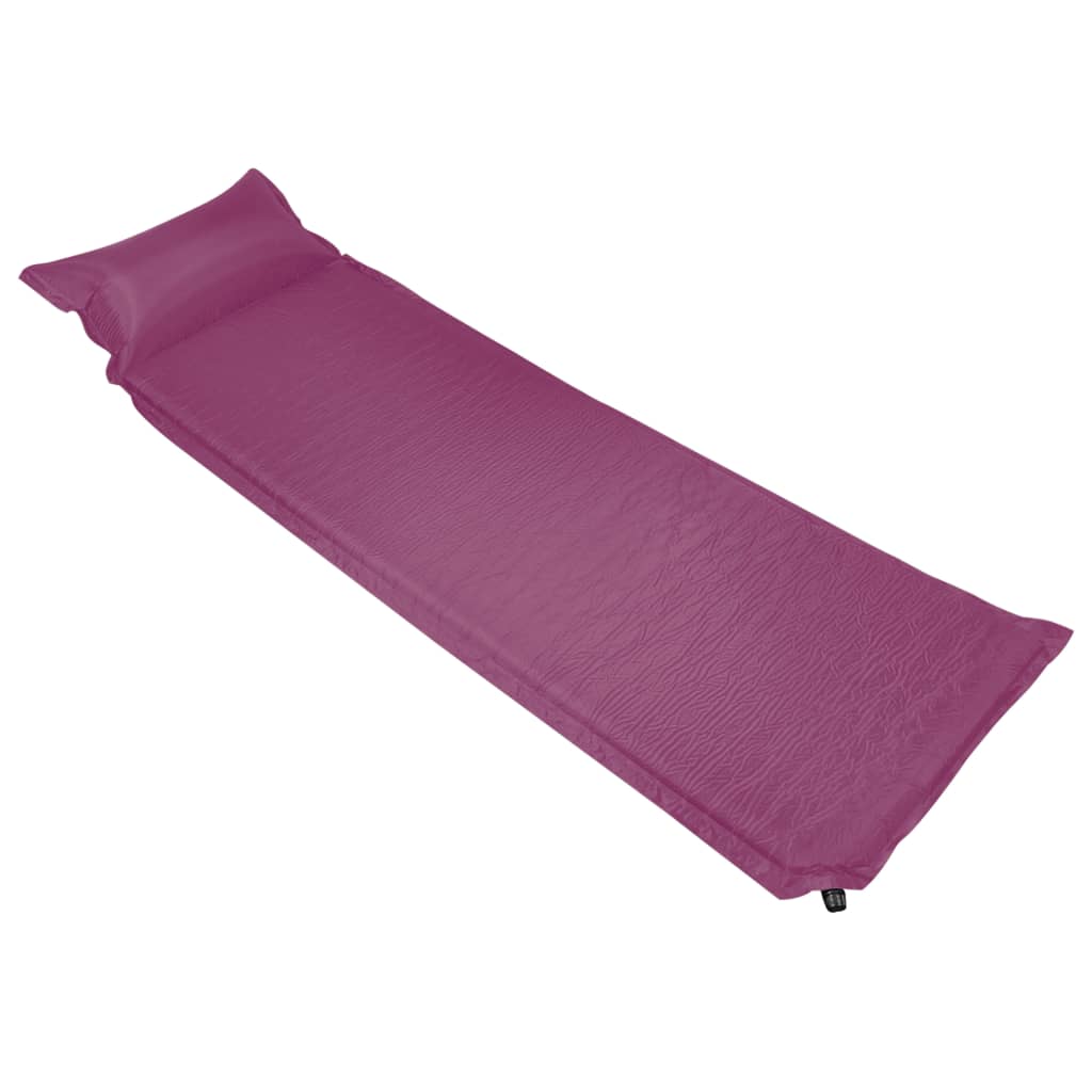Täytettävä ilmapatja tyynyllä 55×185 cm vaaleanpunainen