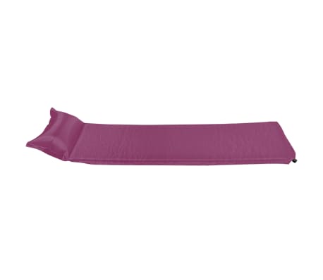 vidaXL Colchón de aire inflable con almohada rosa 55x185 cm