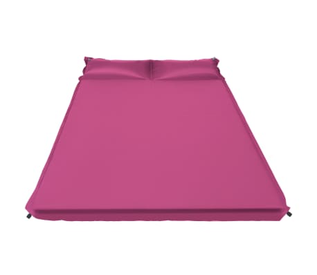 vidaXL Luftmadrass med kudde 130x190 cm rosa