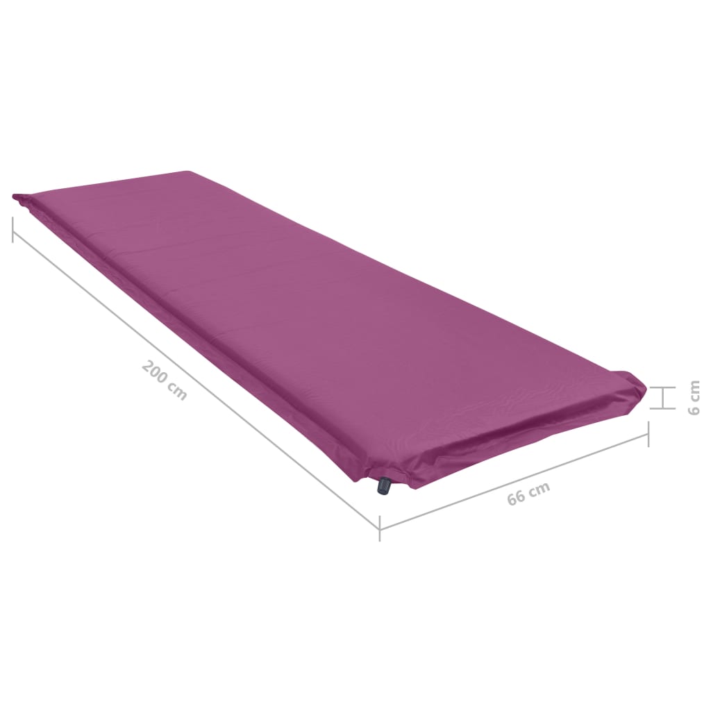 Rózsaszín felfújható matrac 66 x 200 cm 