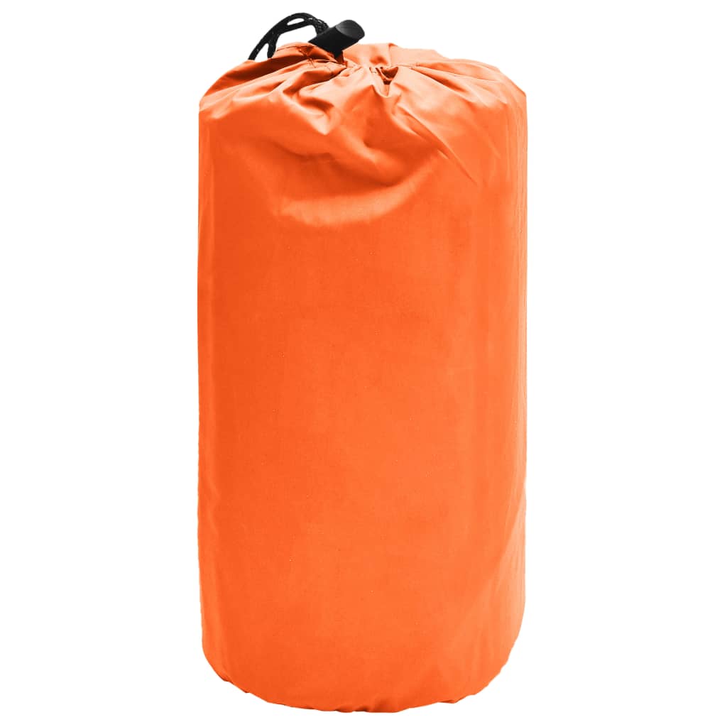 Narancssárga felfújható matrac párnával 58 x 190 cm 