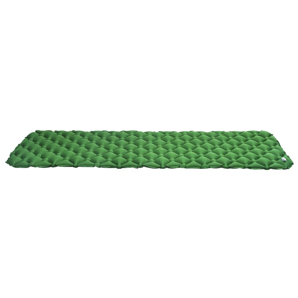 vidaXL Luchtmatras opblaasbaar 58x190 cm groen