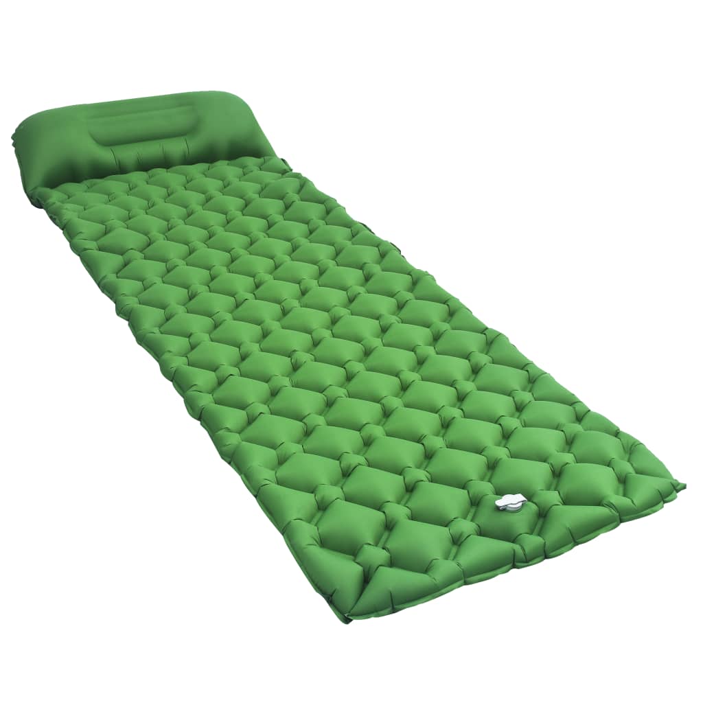 Täytettävä ilmapatja tyynyllä 58×190 cm vihreä