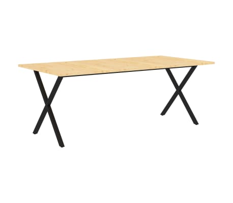 vidaXL Blat de masă, 200x100x2,5 cm, lemn masiv de pin