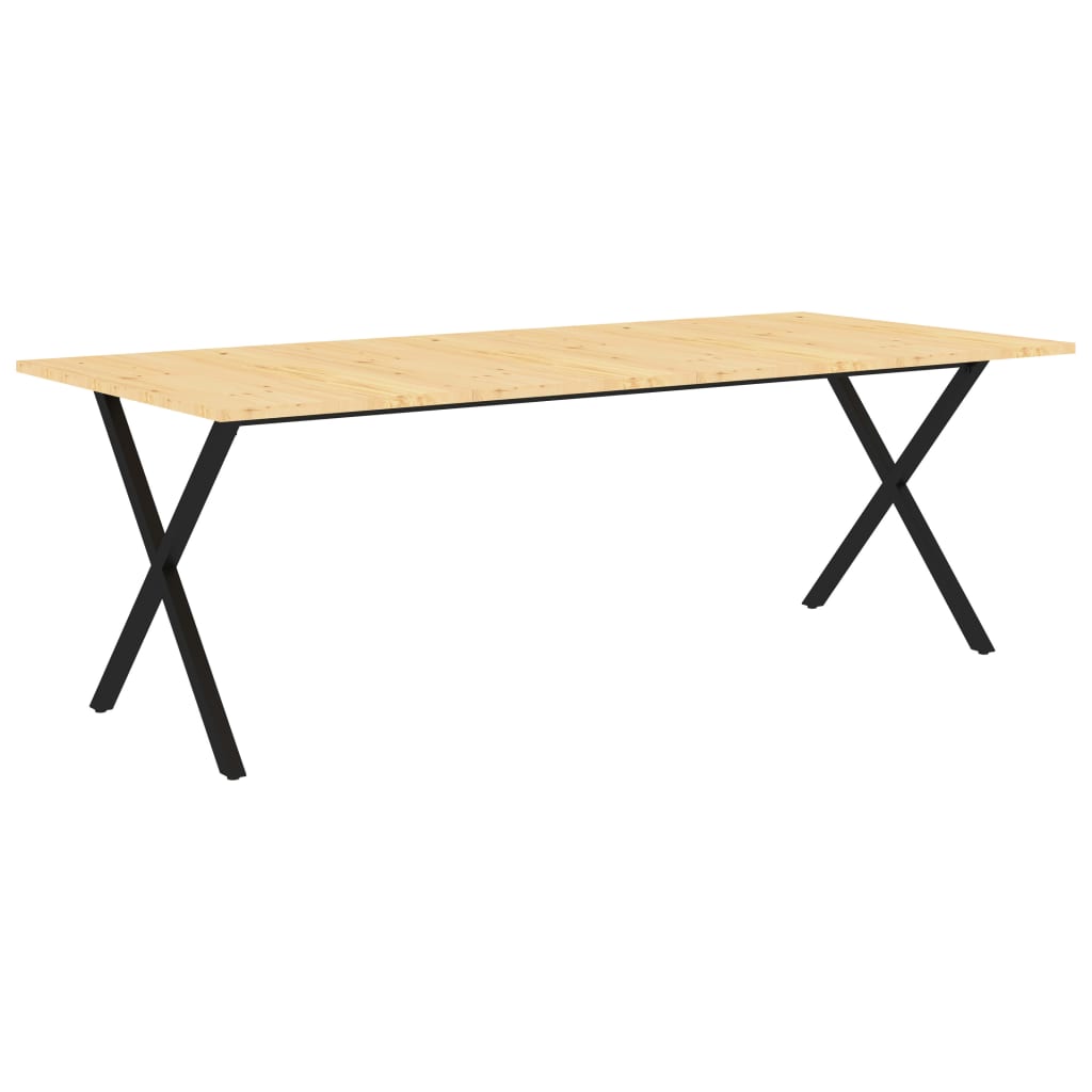   vidaXL Blat de masă, 220x100x2,5 cm, lemn masiv de pin 