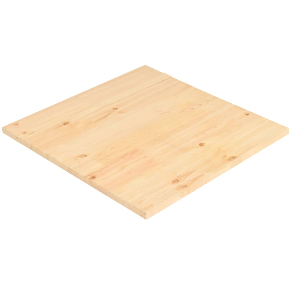 vidaXL négyzet alakú természetes fenyőfa asztallap 50 x 50 x 2,5 cm