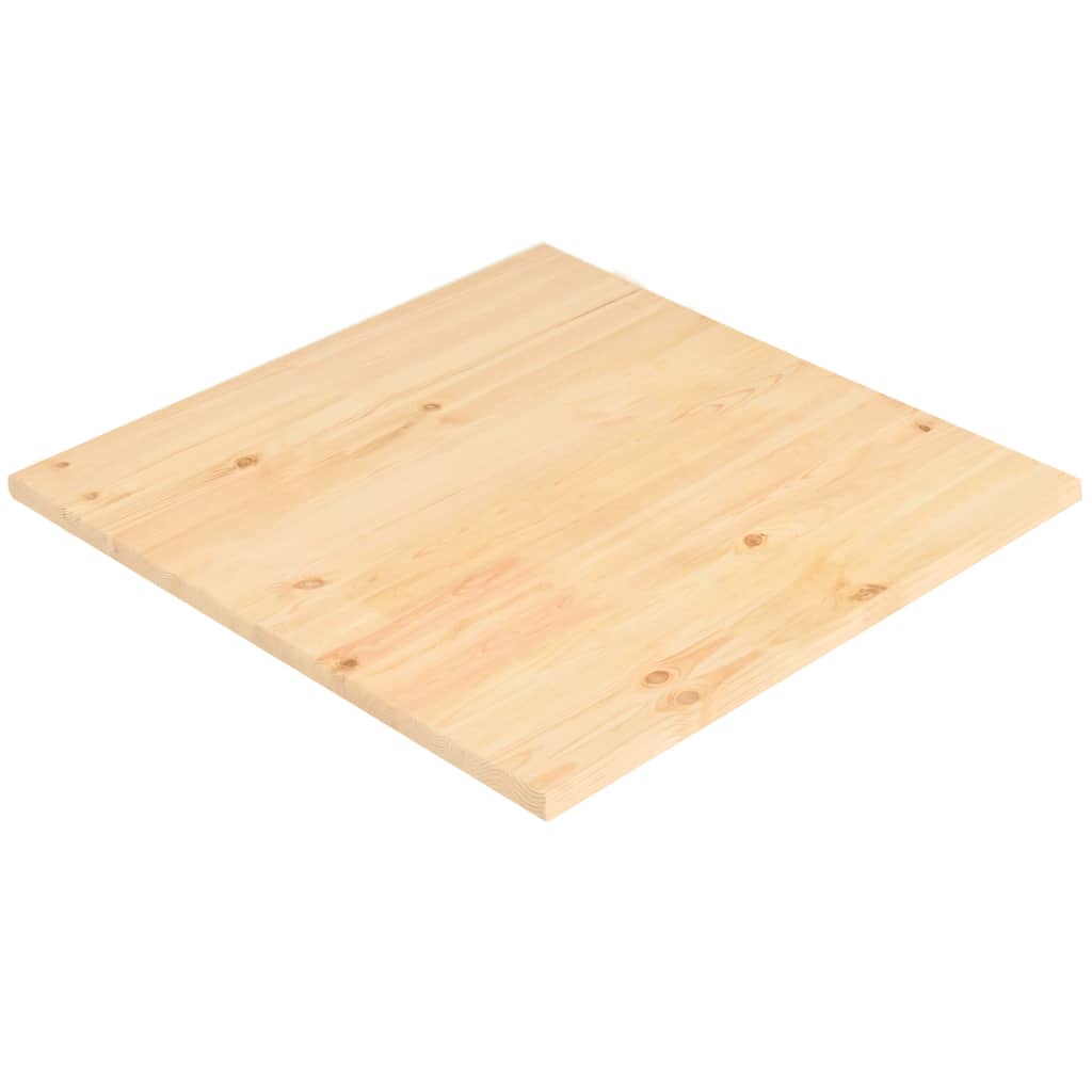 vidaXL Superficie de mesa cuadrada madera de pino natural 60x60x2,5 cm