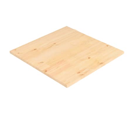 vidaXL Superficie de mesa cuadrada madera de pino natural 60x60x2,5 cm