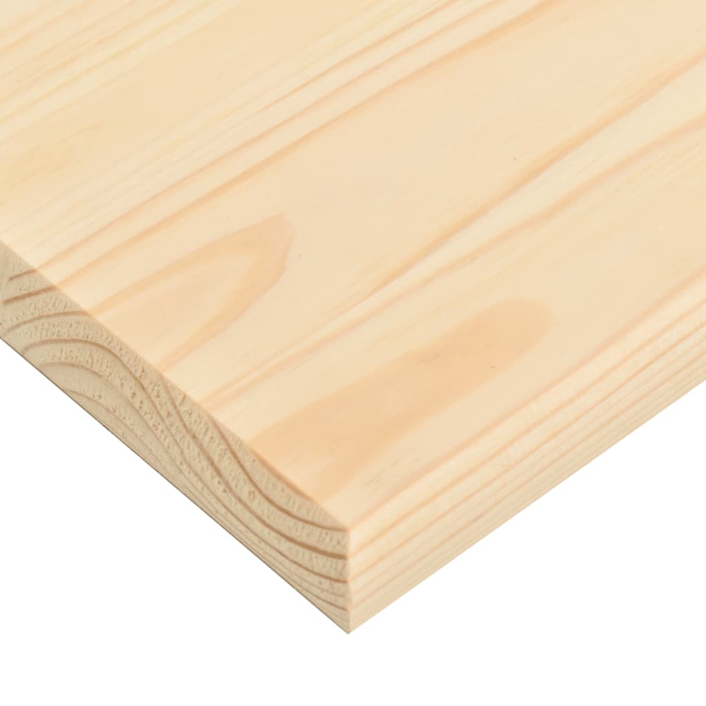 vidaXL Piano Tavolo Naturale in Legno di Pino Quadrato 70x70x2,5 cm