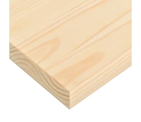 vidaXL Piano Tavolo Naturale in Legno di Pino Quadrato 70x70x2,5 cm