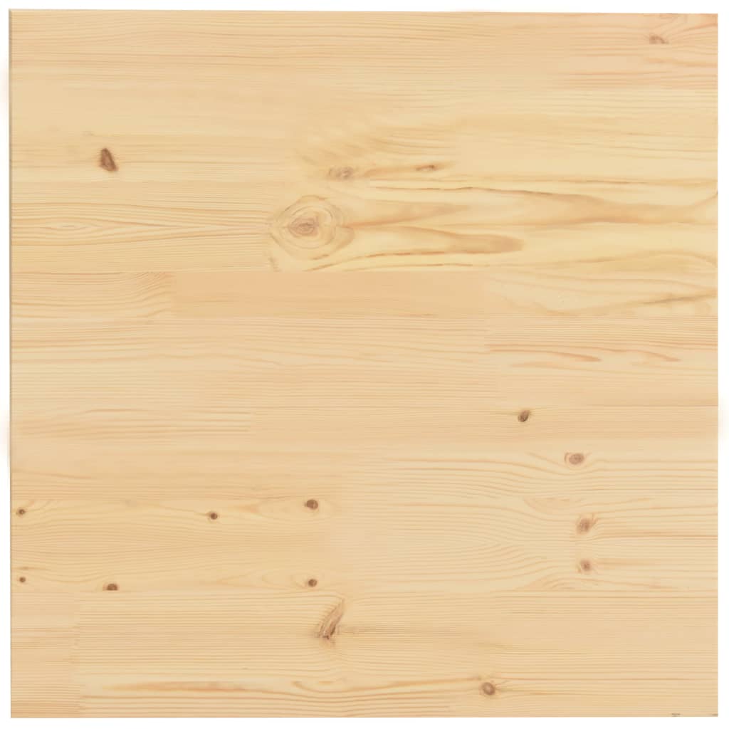 vidaXL Stolová doska prírodná 90x90x2,5 cm borovicové drevo štvorcová