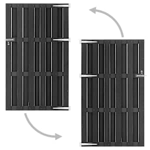 vidaXL Hageport WPC 100x170 cm grå